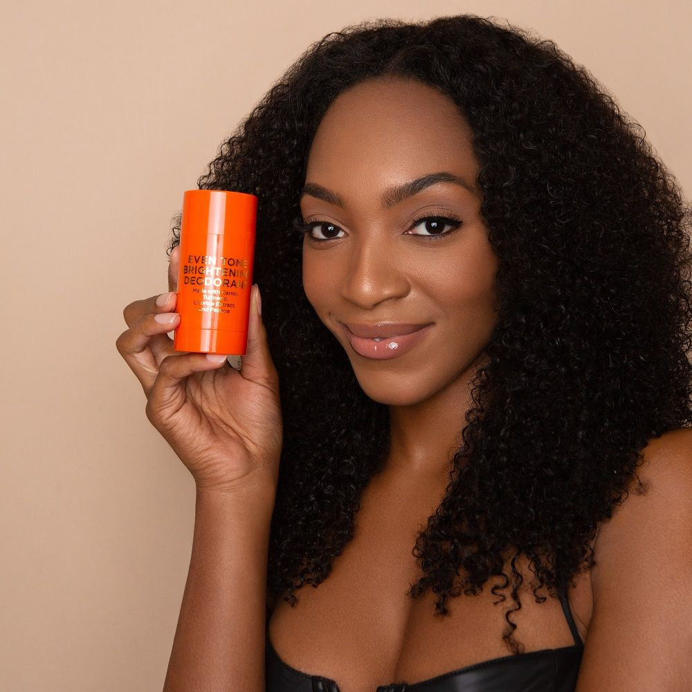 Even tone brightening deodorant with root extract