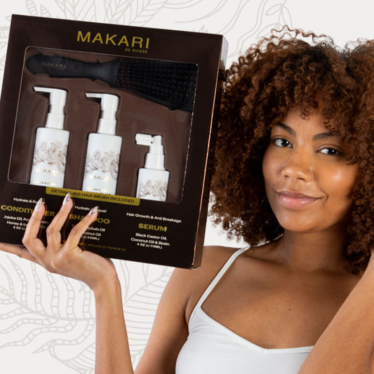 Makari hair set including shampoo + conditioner + serum