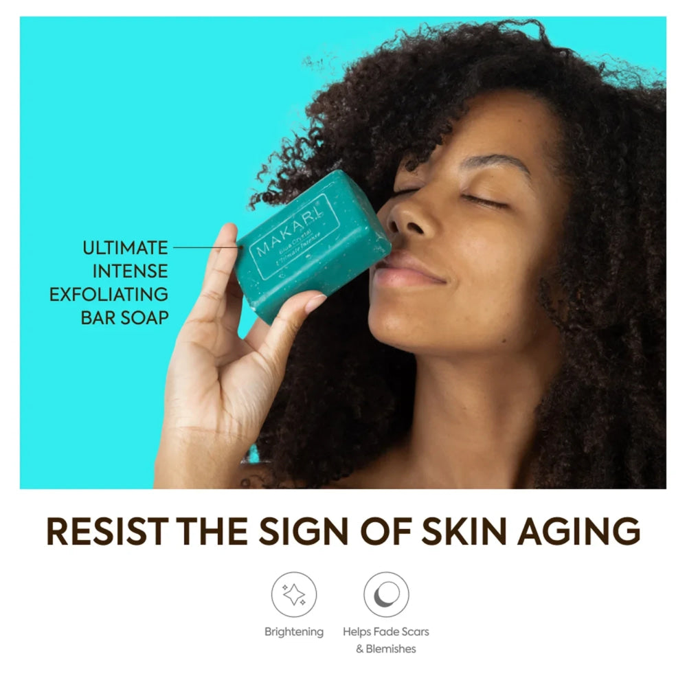 Makari blue crystal revivify beauty bar soap