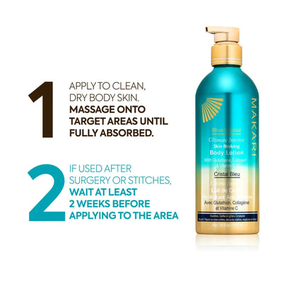 Makari blue crystal skin reviving body lotion