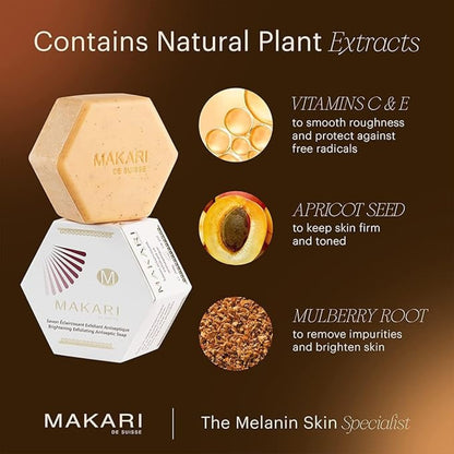 Makari brightening exfoliating antiseptic soap