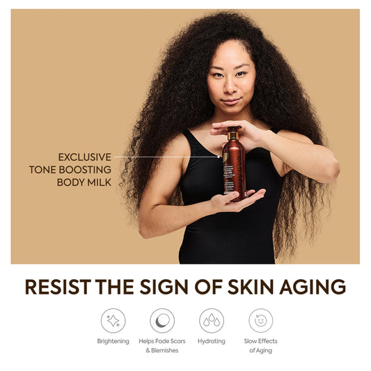 Exclusive active intense illuminate tone boosting milk