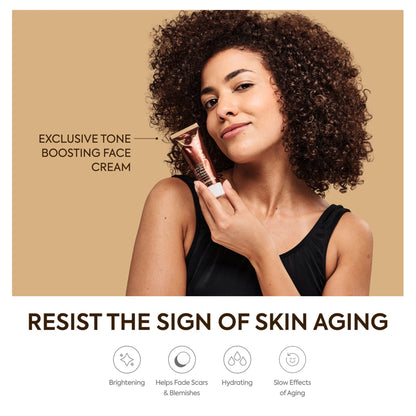 Exclusive active intense tone boosting face cream