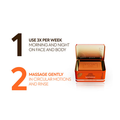 Extreme argan exfoliating soap with apricot seed extract