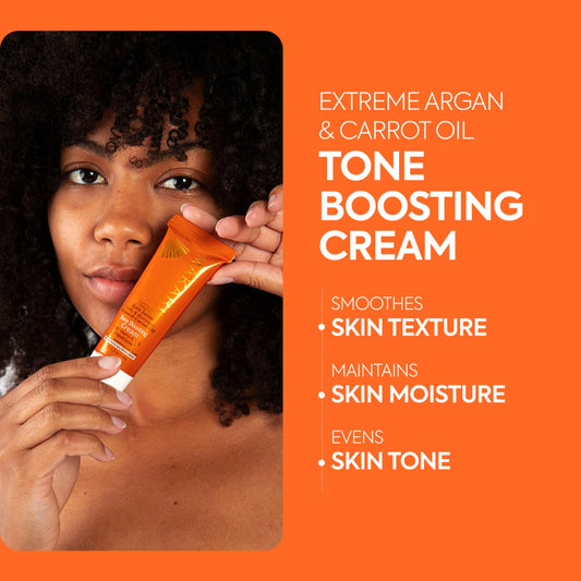 Tone boosting cream for maturing skin types
