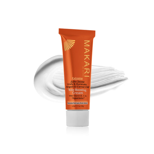 Tone boosting cream for maturing skin types