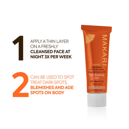 Extreme carrot tone boosting pigment clarifying gel