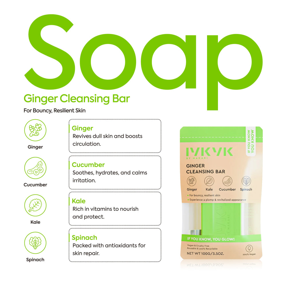 Dermatologist tested ginger cleansing bar sustainable
