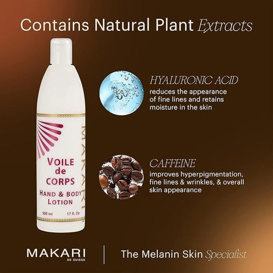 Makari hand lotion replenishes skin targeted blend