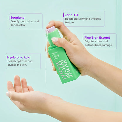 Hyaluronic acid booster serum to deeply hydrate skin