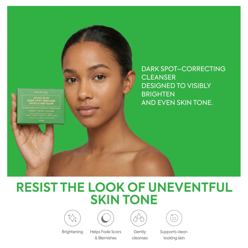 Kojic acid dark spot soap targeted treatment gently