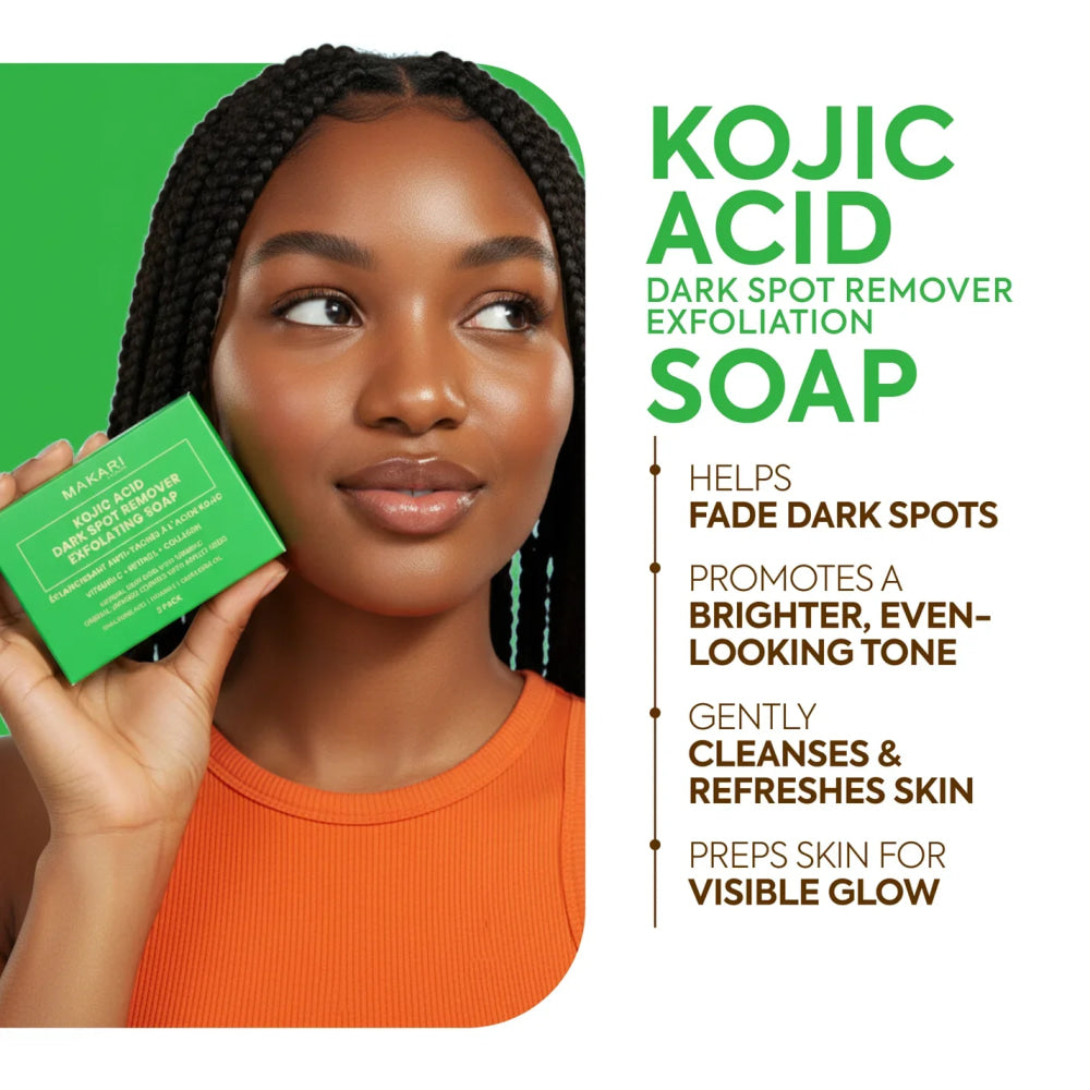 Kojic acid dark spot soap targeted treatment gently