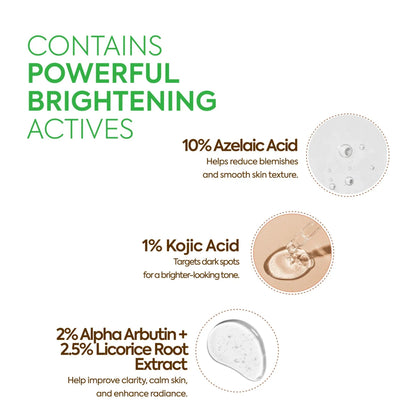 Powerful brightening serum kojic acid targets spots
