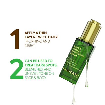 Powerful brightening serum kojic acid targets spots