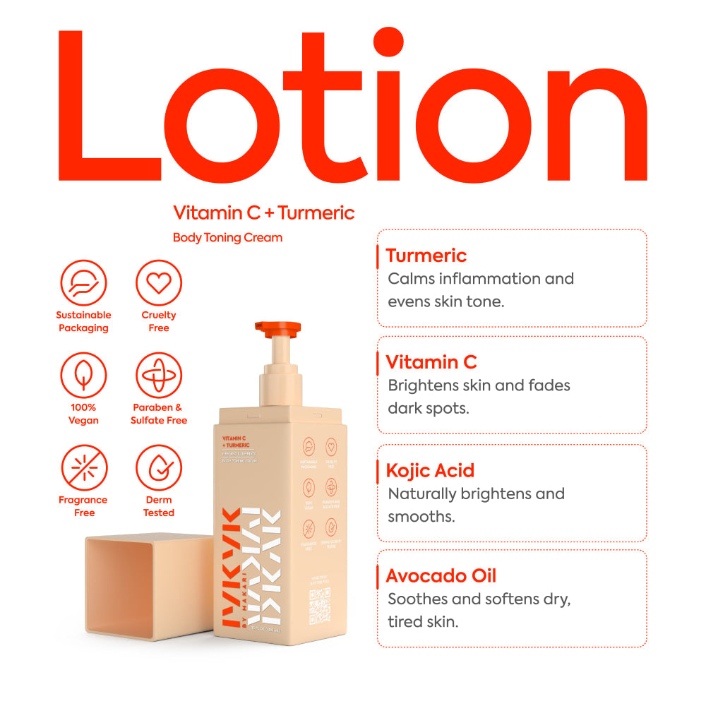 Makari vitamin c + turmeric body toning cream