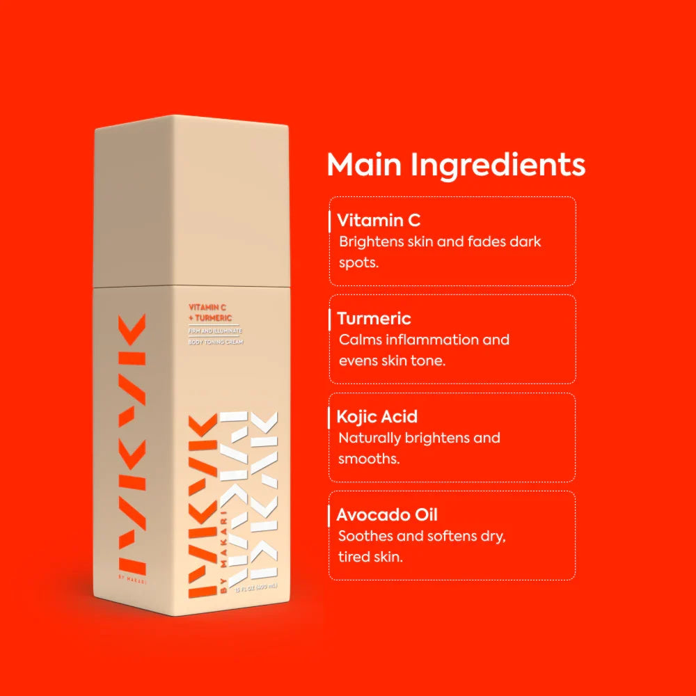 Makari vitamin c + turmeric body toning cream